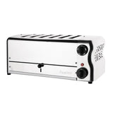 Rowlett Esprit 6 Slot Toaster with Sandwich Cages and Extra Duraheat Elements Chrome