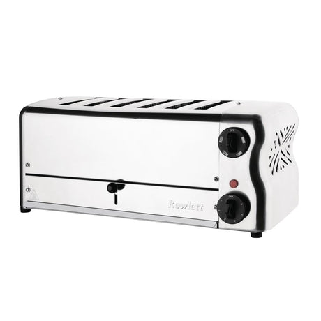 Rowlett Esprit 6 Slot Toaster with Sandwich Cages and Extra Duraheat Elements Chrome