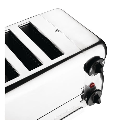 Rowlett Esprit 6 Slot Toaster with Sandwich Cages and Extra Duraheat Elements Chrome