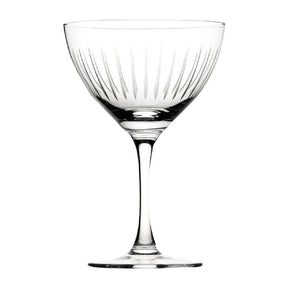 Utopia Raffles Lines Martini Glasses 190ml (6 Pack)