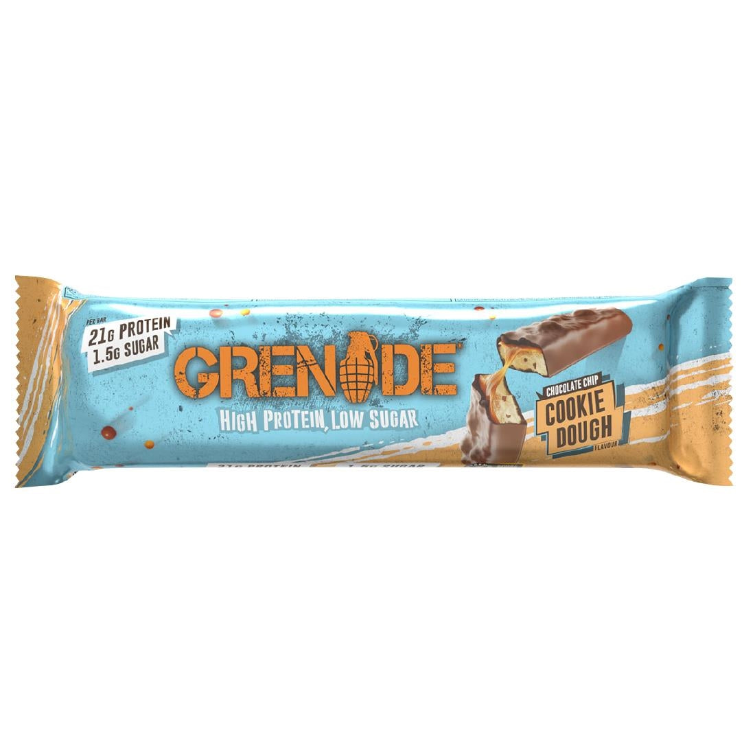 CZ776 Grenade Protein Bar Choc Chip Cookie Dough 60g (Pack of 12)