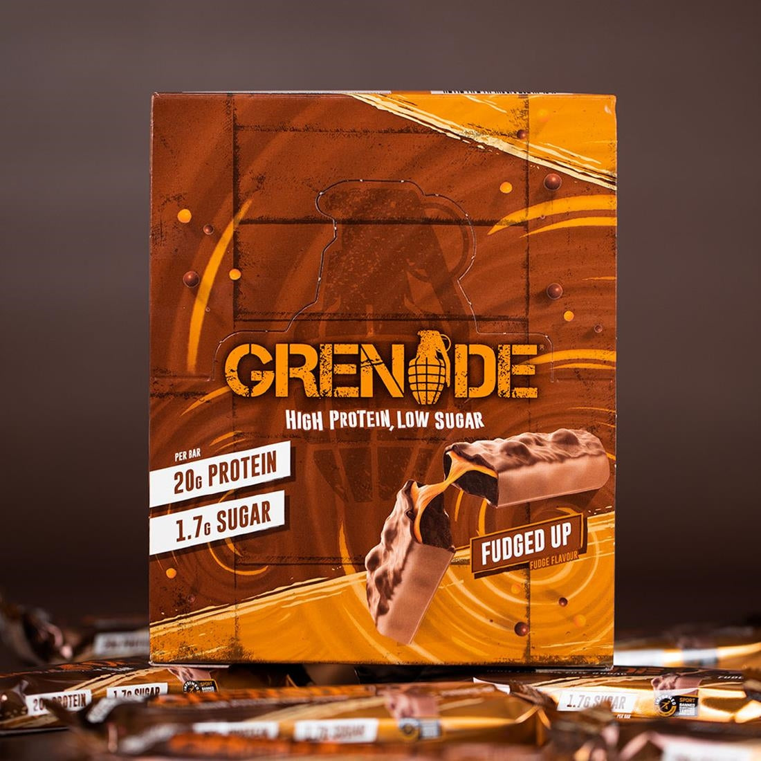CZ777 Grenade Protein Bar Fudged Up 60g (Pack of 12)