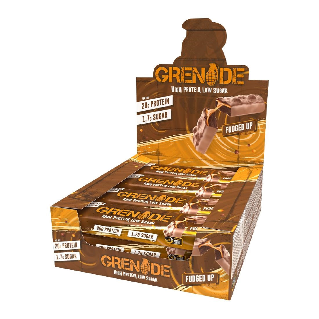 CZ777 Grenade Protein Bar Fudged Up 60g (Pack of 12)