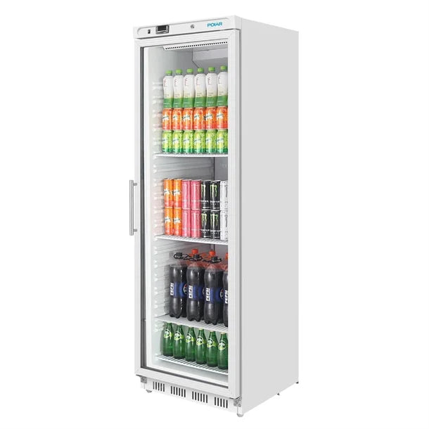CZ786 Polar C-Series Upright Display Fridge White 400Ltr