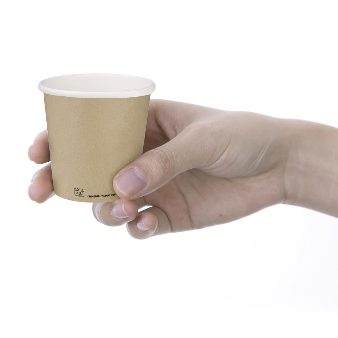 CZ875 Fiesta Compostable Espresso Cups Single Wall 113ml (Pack of 1000)