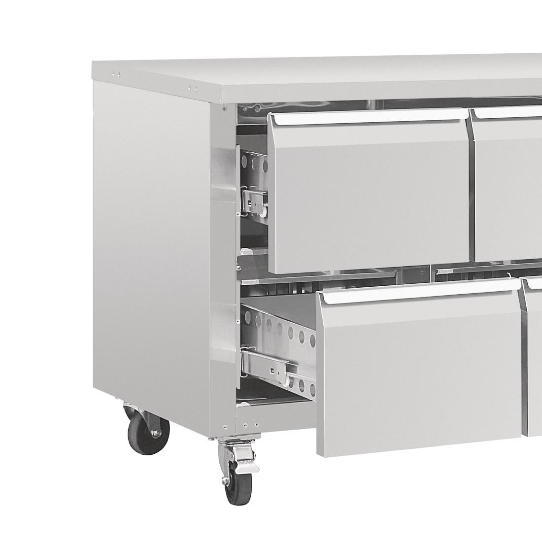 DA549 Polar U-Series Eight Drawer Gastronorm Counter Fridge