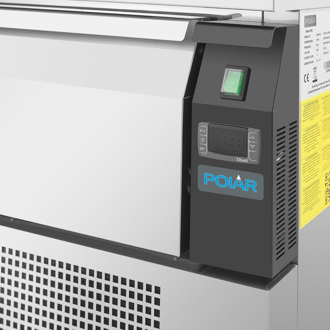 DA995 Polar U-Series Single Drawer Counter Fridge Freezer 3xGN