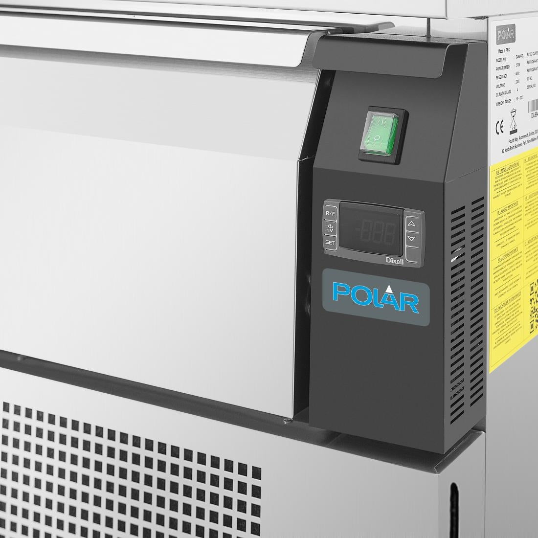 DA997 Polar U-Series Double Drawer Counter Fridge Freezer 6xGN