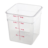 DB011 Cambro Square Polycarbonate Food Storage Container 7.6 Ltr (Pack of 6)