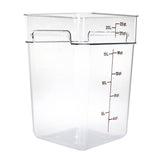 DB012 Cambro Square Polycarbonate Food Storage Container 20.8 Ltr (Pack of 6)