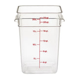 DB012 Cambro Square Polycarbonate Food Storage Container 20.8 Ltr (Pack of 6)