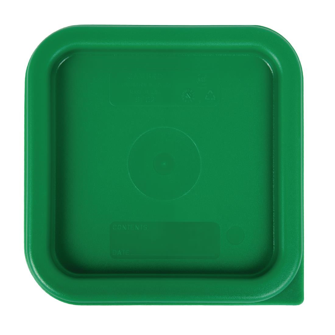 DB014 Cambro Camsquare Food Storage Container Lid Green