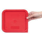 DB015 Cambro Camsquare Food Storage Container Lid Red