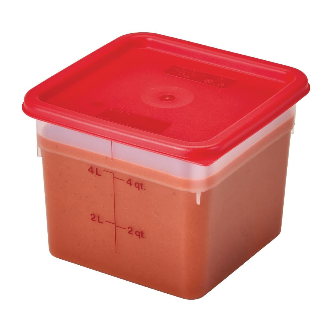 DB015 Cambro Camsquare Food Storage Container Lid Red