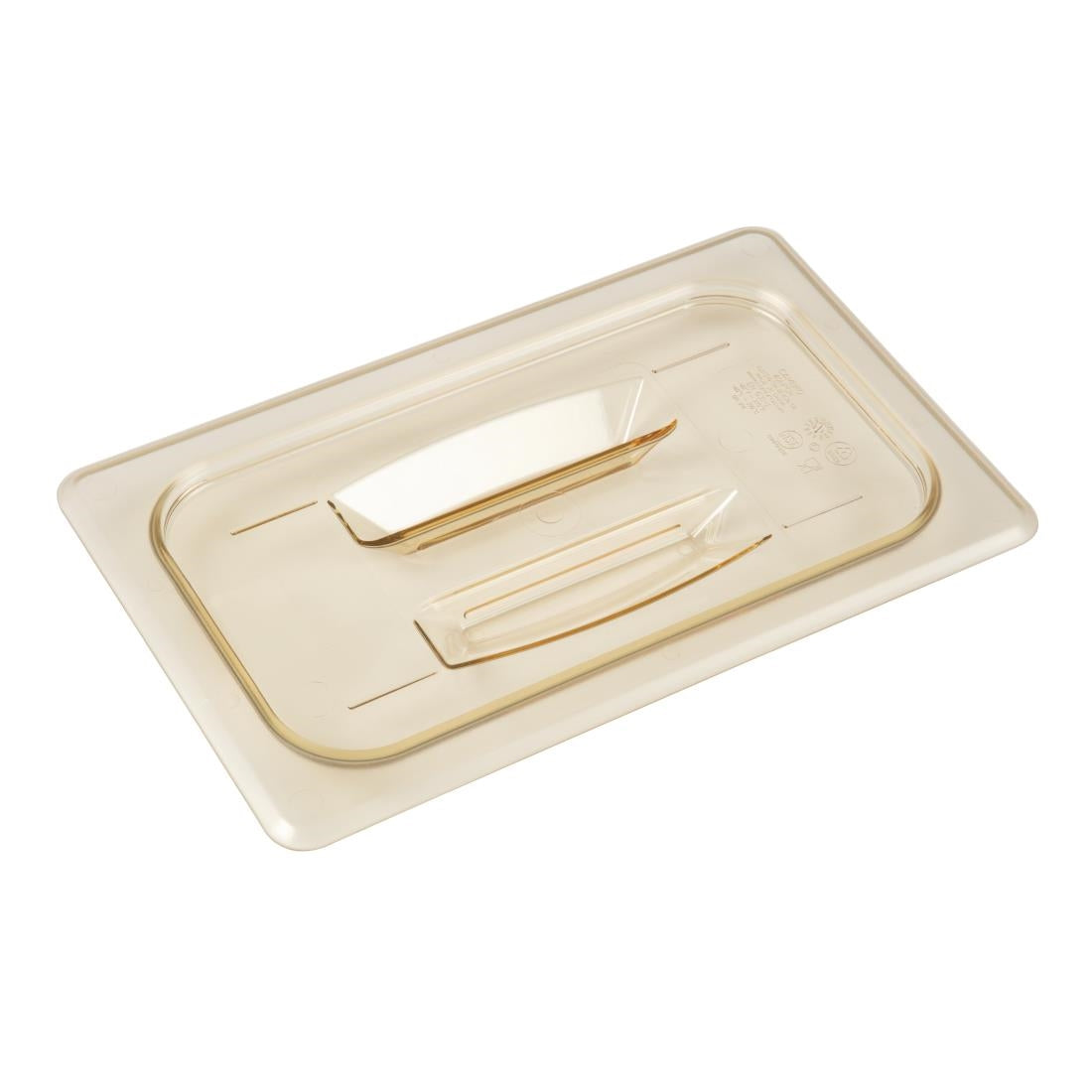 Cambro High Heat Polycarbonate 1/4 Gastronorm Lid with Handle