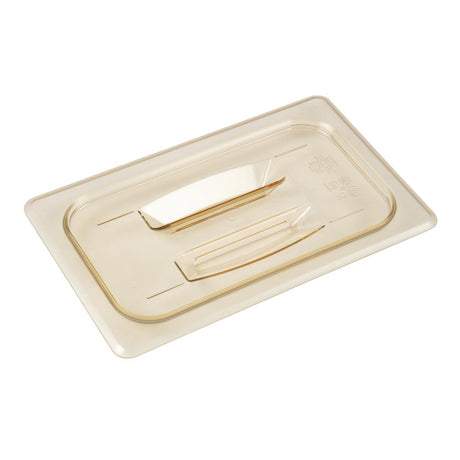 Cambro High Heat Polycarbonate 1/4 Gastronorm Lid with Handle