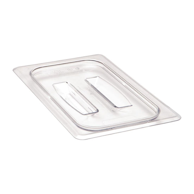 Cambro Camview BPA Free Gastronorm Food Tray Lid with Handle GN 1/4
