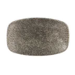 Churchill Studio Prints Raku Rectangular Plates Quartz Black 200mm (12 Pack)