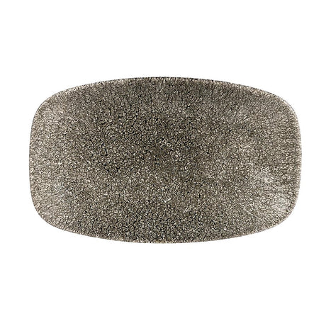 Churchill Studio Prints Raku Rectangular Plates Quartz Black 200mm (12 Pack)