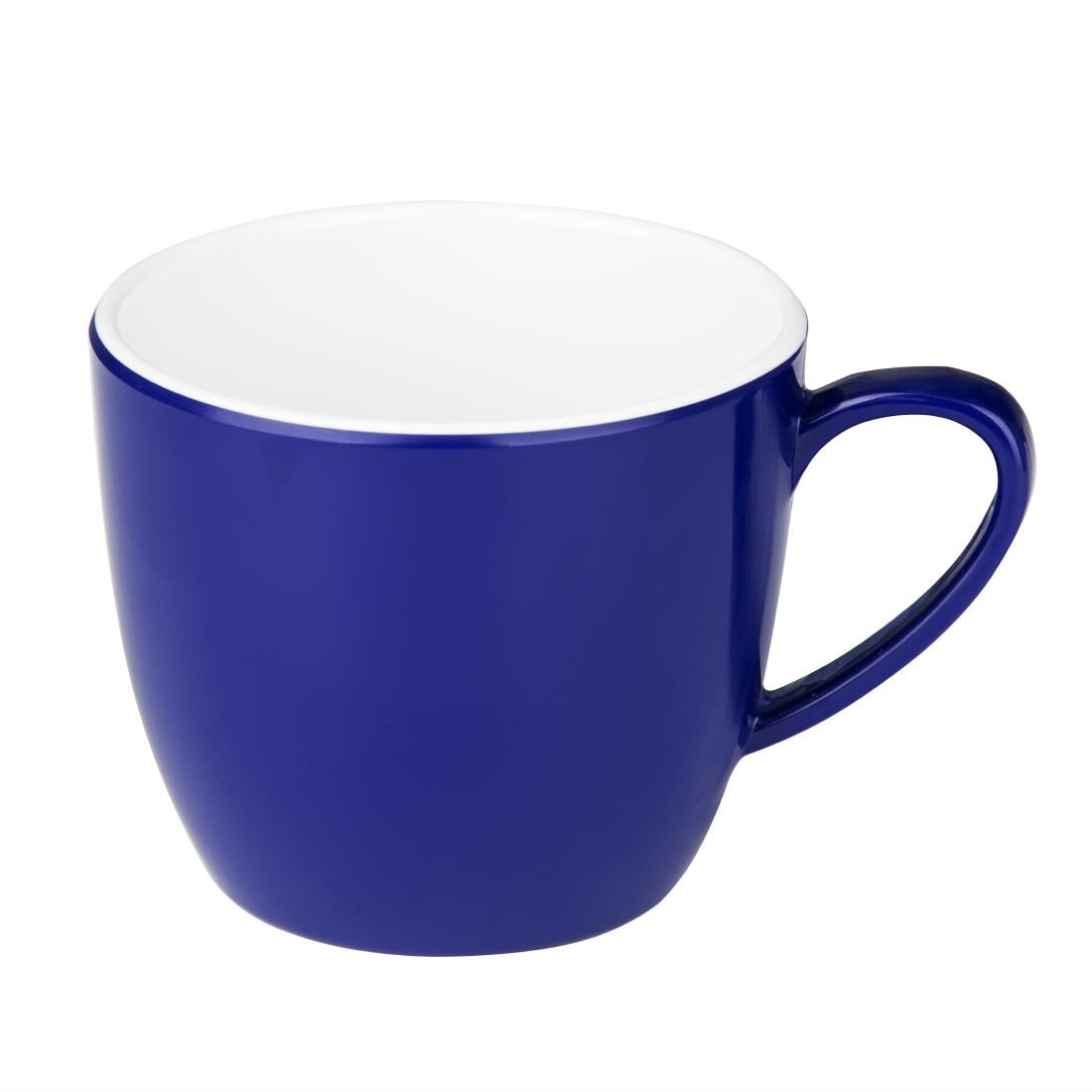 DE609 Olympia Kristallon Gala Colour Rim Melamine Mug Blue 285ml (Pack of 6)