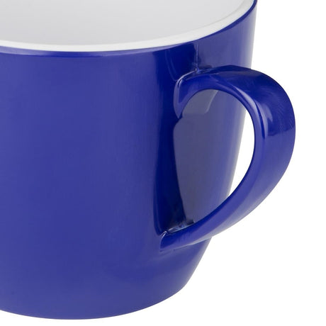 DE609 Olympia Kristallon Gala Colour Rim Melamine Mug Blue 285ml (Pack of 6)