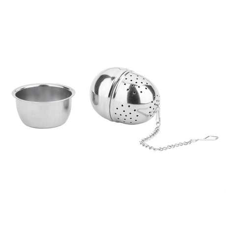DF898 Olympia Oval Stainless Steel Tea Strainer 40(Ã˜) x 55(H)mm