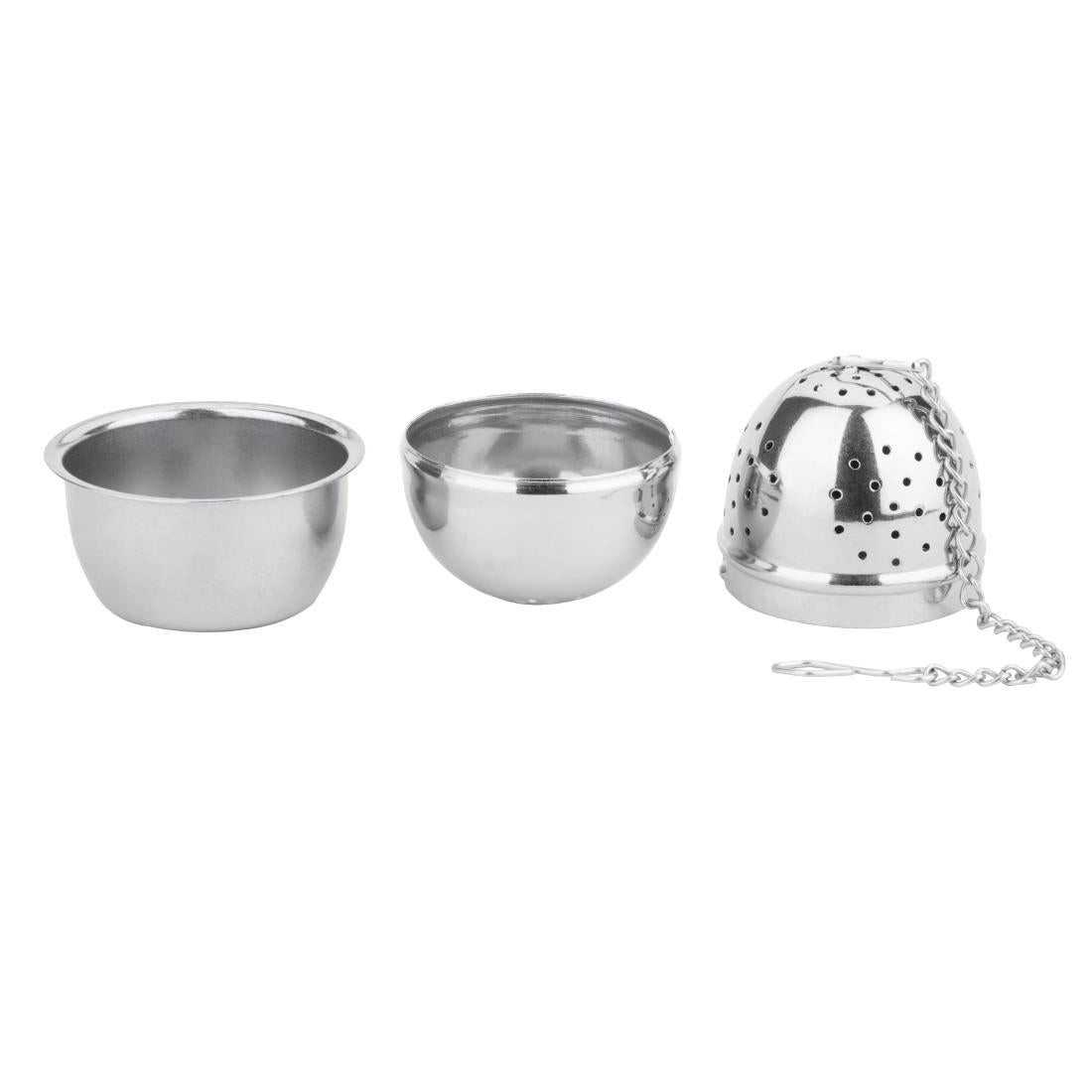DF898 Olympia Oval Stainless Steel Tea Strainer 40(Ã˜) x 55(H)mm