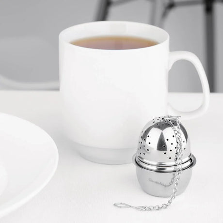 DF898 Olympia Oval Stainless Steel Tea Strainer 40(Ã˜) x 55(H)mm - JD Catering Equipment Solutions Ltd