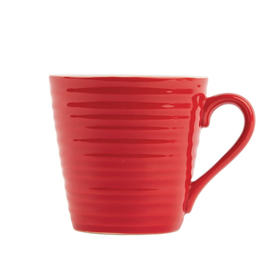 DH632 Olympia CafÃ© Aroma Mugs Red 340ml (Pack of 6)