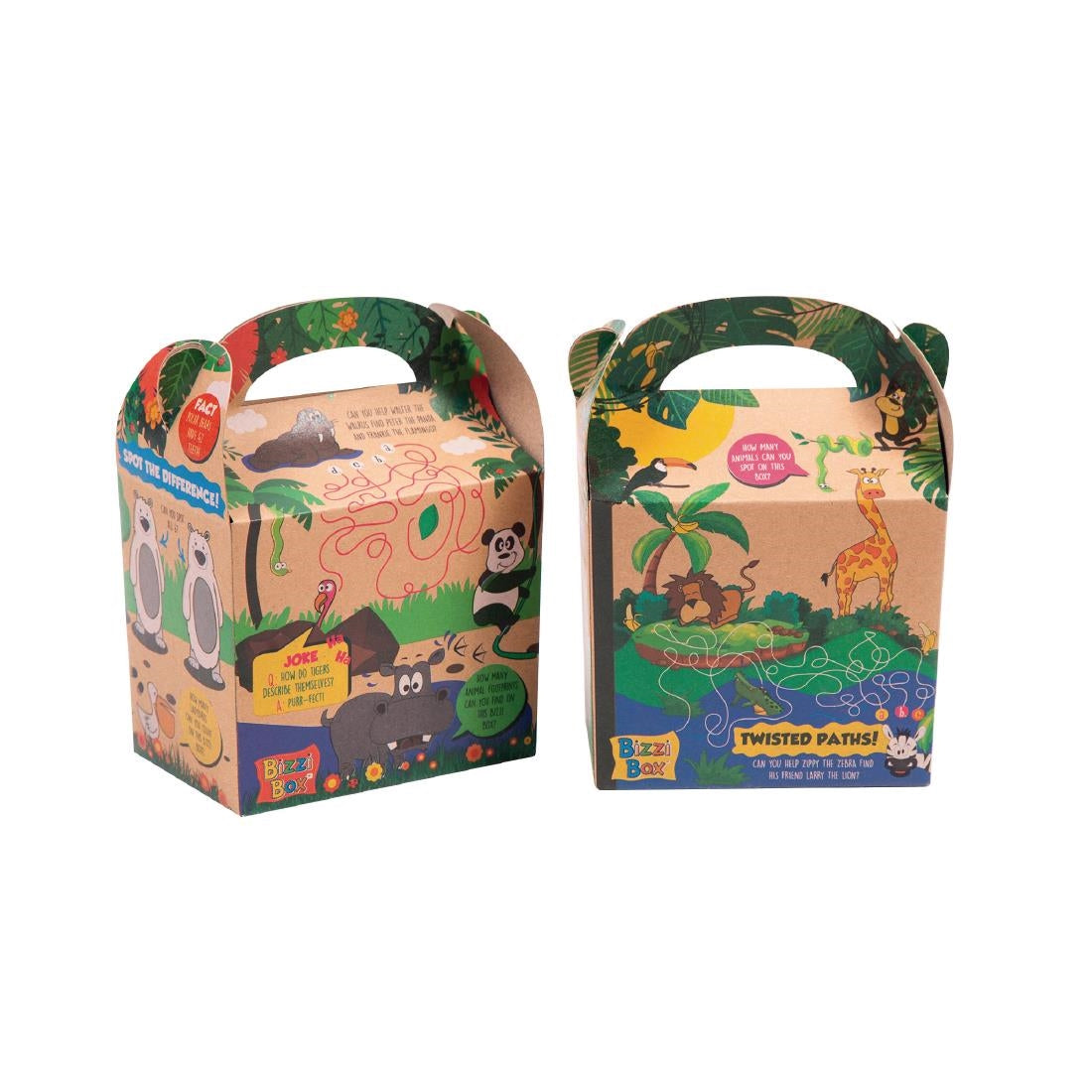 DK365 Crafti's Kids Kraft Bizzi Meal Boxes Safari and Zoo (Pack of 200)