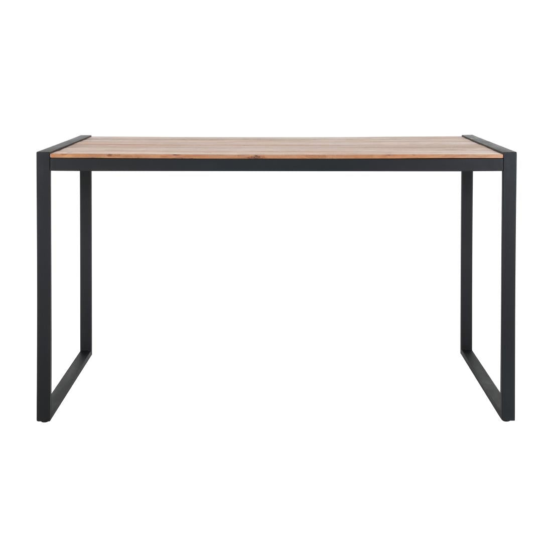 DK905 Bolero Steel and Acacia Industrial Bar Table 1800x900mm