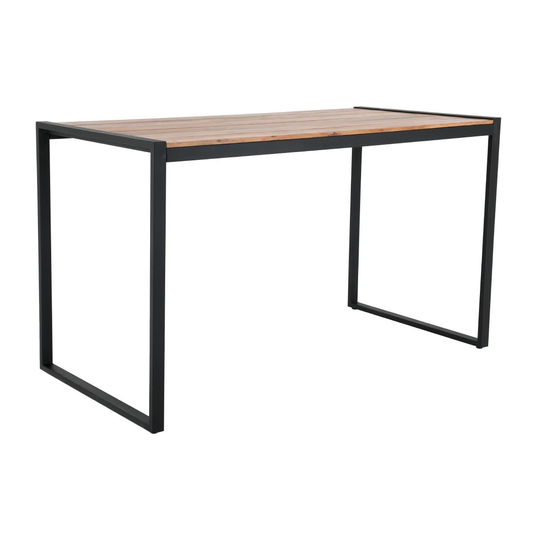 DK905 Bolero Steel and Acacia Industrial Bar Table 1800x900mm