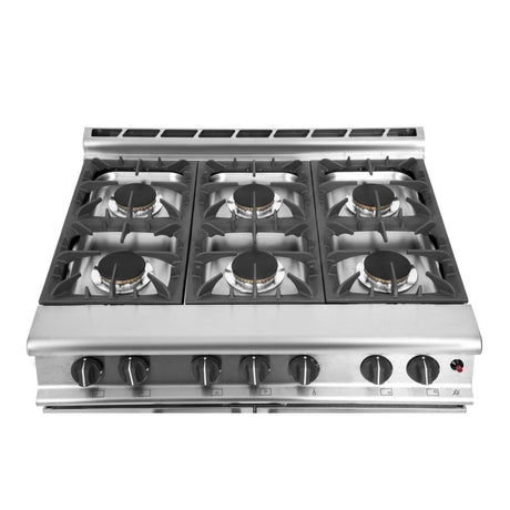 Falcon 6 Burner Dominator Plus Oven Range G3101 Propane Gas with Castors