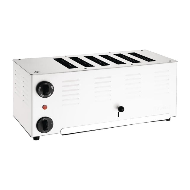 Rowlett Regent 6 Slot Toaster White with Duraheat Elements