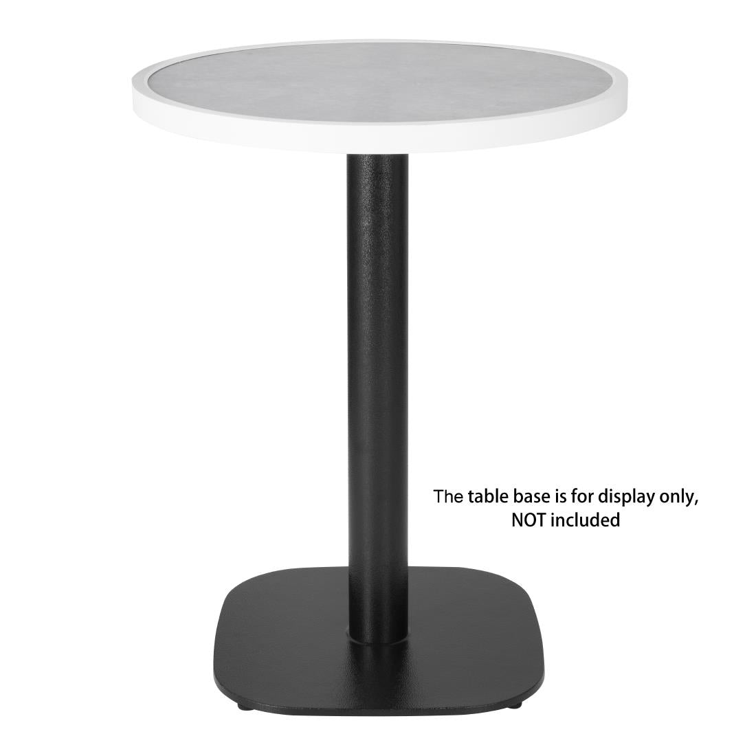 DL485 Bolero Fibre Glass Round Table Top Grey Stone Effect 580mm