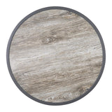 DL486 Bolero Fibre Glass Round Table Top Wood Effect 580mm