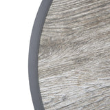 DL486 Bolero Fibre Glass Round Table Top Wood Effect 580mm