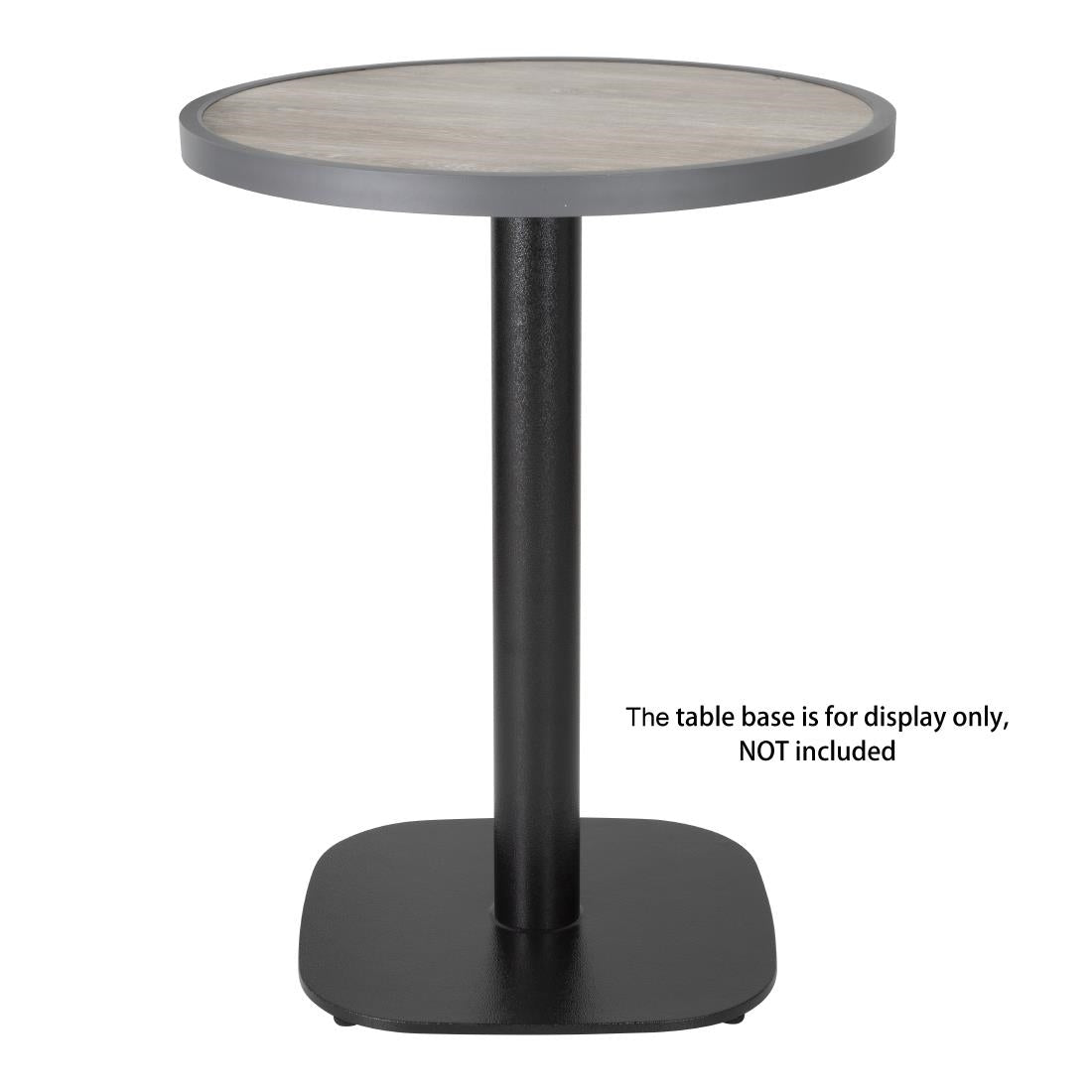 DL486 Bolero Fibre Glass Round Table Top Wood Effect 580mm