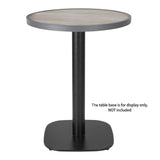 DL486 Bolero Fibre Glass Round Table Top Wood Effect 580mm