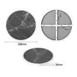 DL487 Bolero Fibre Glass Round Table Top Dark Granite Effect 580mm