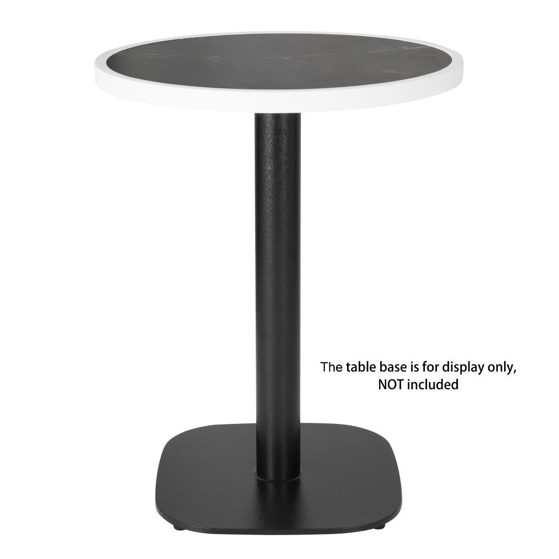 DL487 Bolero Fibre Glass Round Table Top Dark Granite Effect 580mm