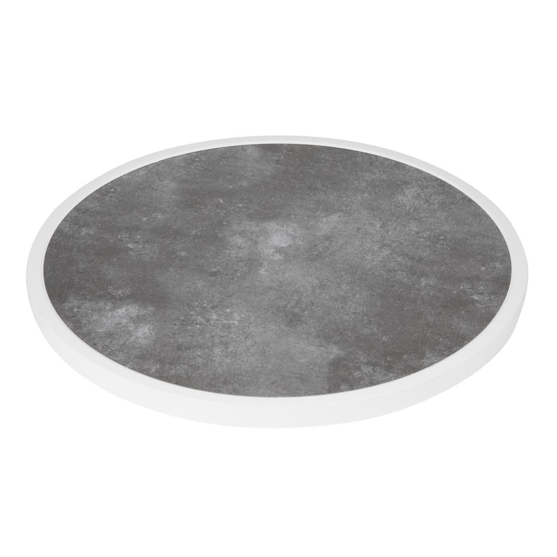 DL488 Bolero Fibre Glass Round Table Top Dark Stone Effect 580mm