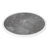 DL488 Bolero Fibre Glass Round Table Top Dark Stone Effect 580mm