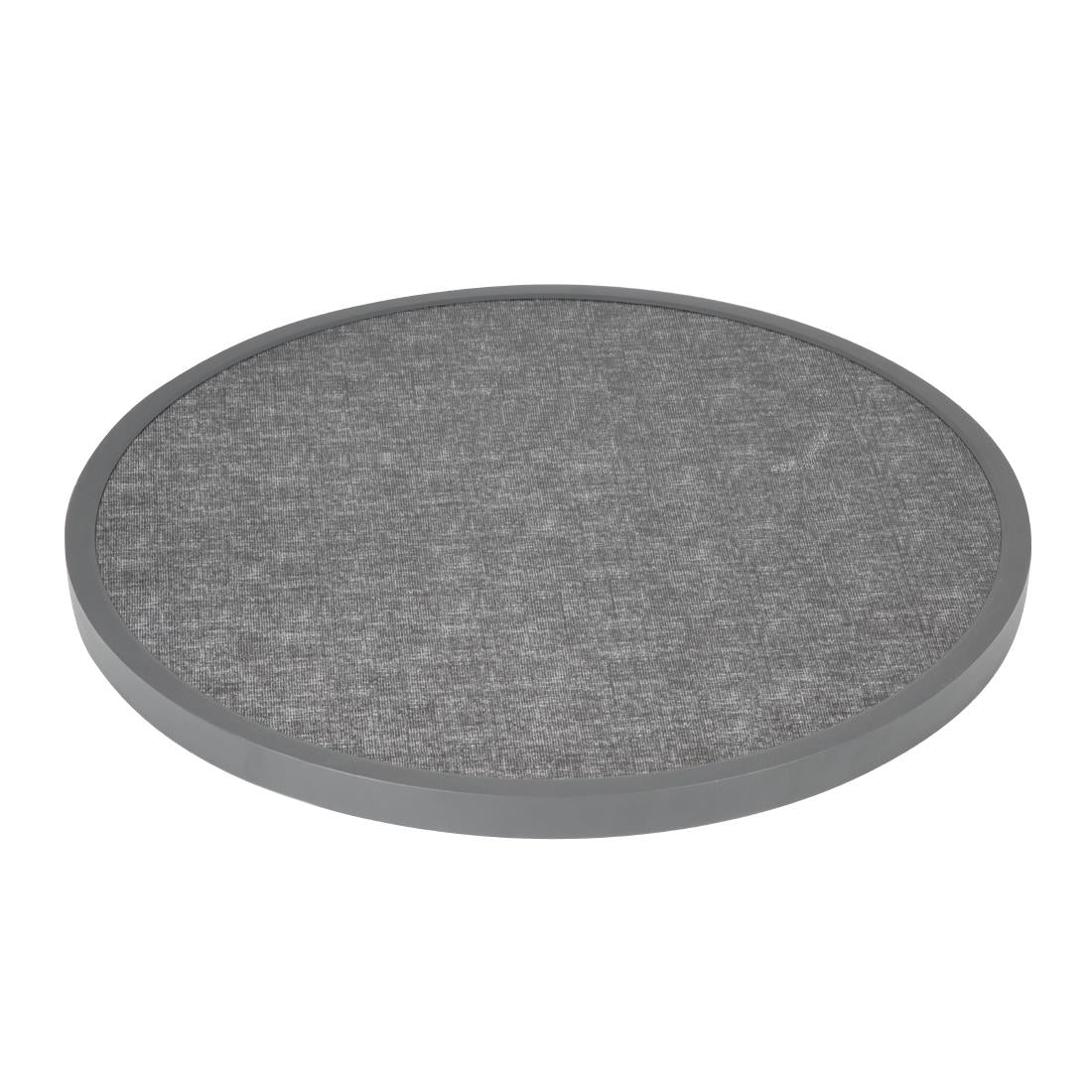 DL489 Bolero Fibre Glass Round Table Top Brushed Black 580mm