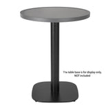 DL489 Bolero Fibre Glass Round Table Top Brushed Black 580mm