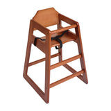 DL901 Bolero Wooden Highchair Dark Wood Finish