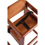 DL901 Bolero Wooden Highchair Dark Wood Finish