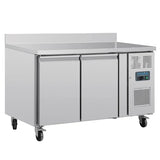 UA064  Polar U-Series Double Door Counter Fridge with Upstand 282Ltr