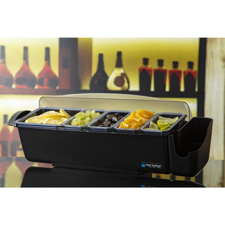 DM113 San Jamar Dome Condiment Dispenser 5 Tray