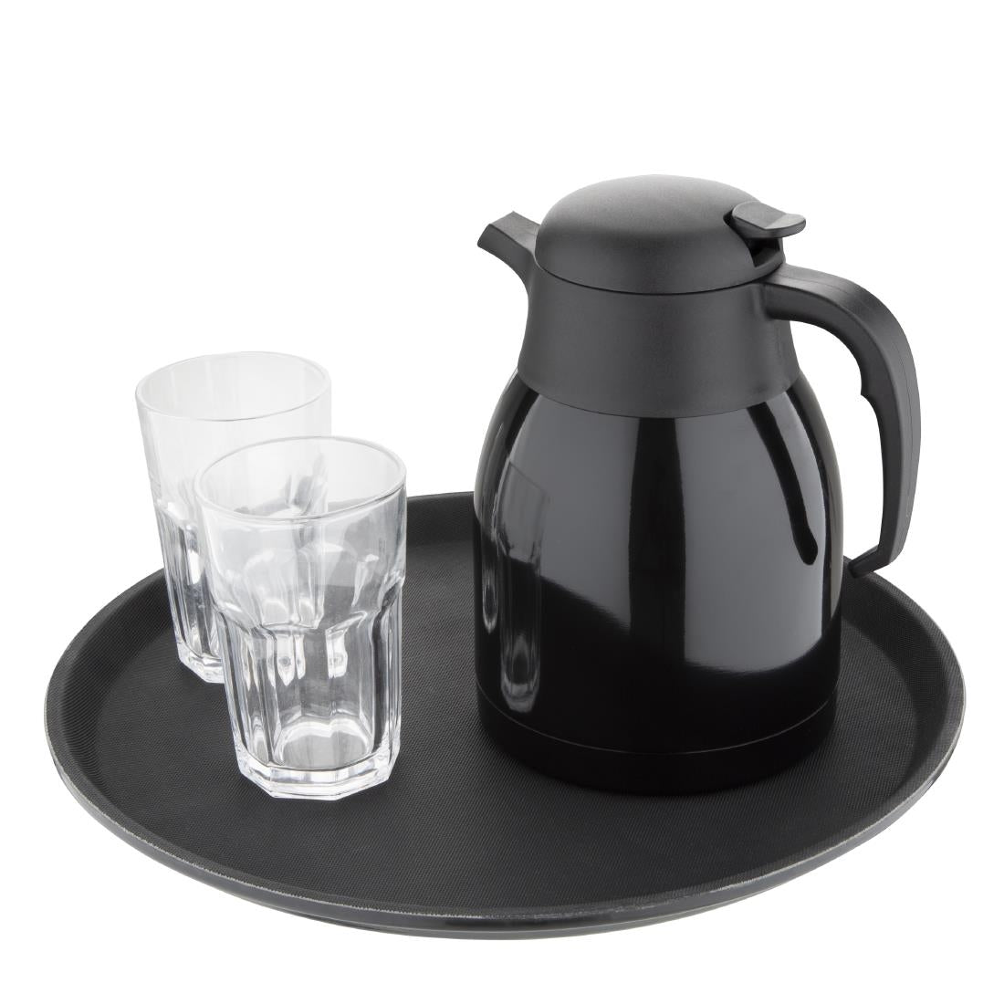 DM185 Olympia Vacuum Jug Black 1.5Ltr